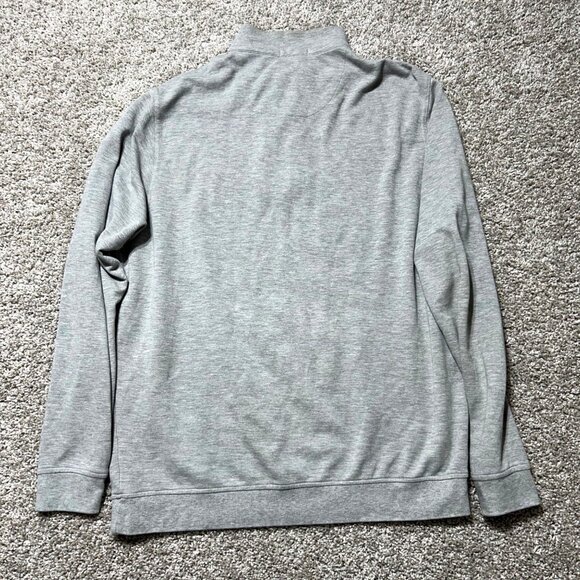 Peter Millar Men's Sz XL Gray Quarter-Zip Pullover Sweater - Picture 2 of 10